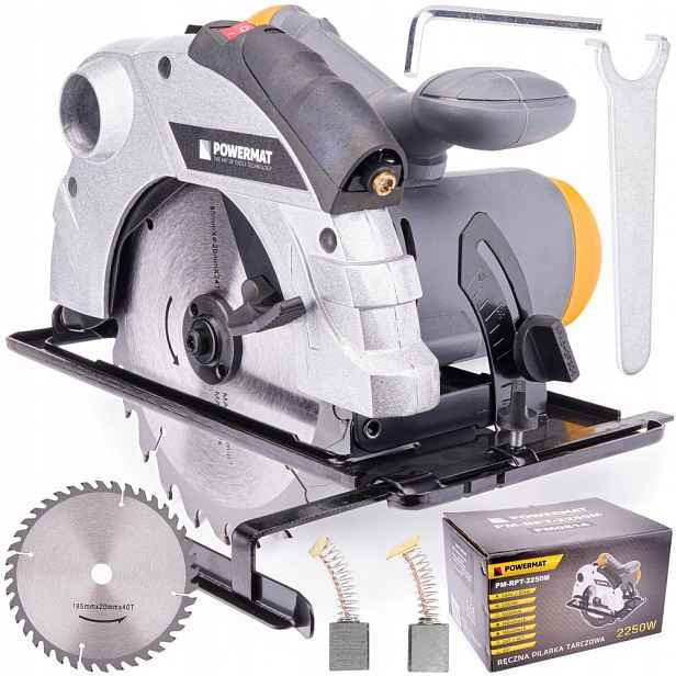 Ruční Kotoučová Pila 185 MM, Řezačka 2250 W, Laser