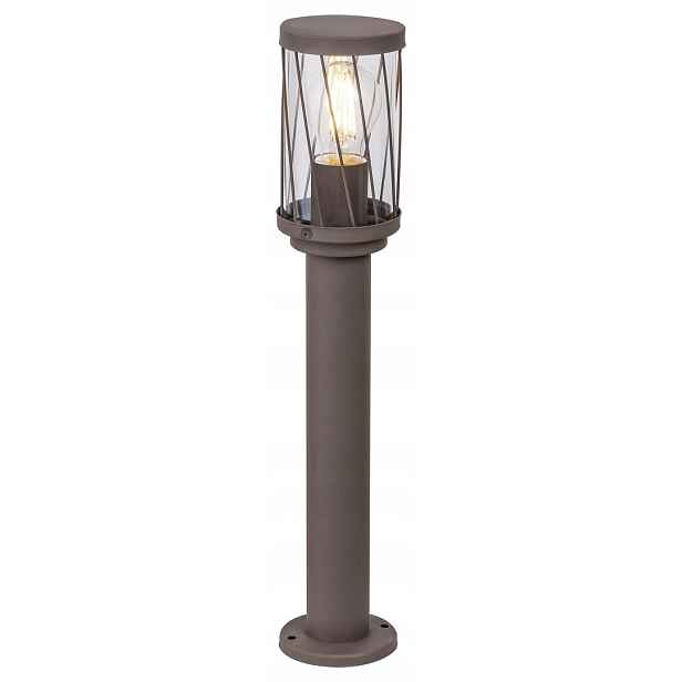 Venkovní stojací lampa na zahradní sloupek hnědý, 50 cm, IP44 Rabalux