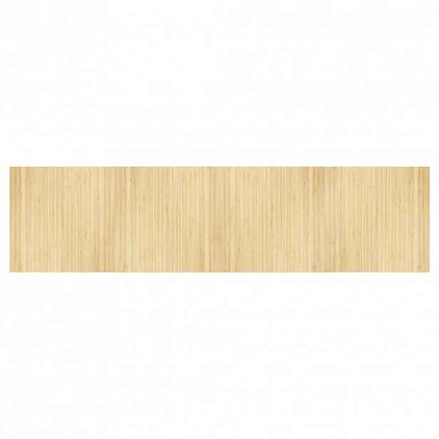 vidaXL Koberec obdélníkový světle přírodní 100 x 400 cm bambus
