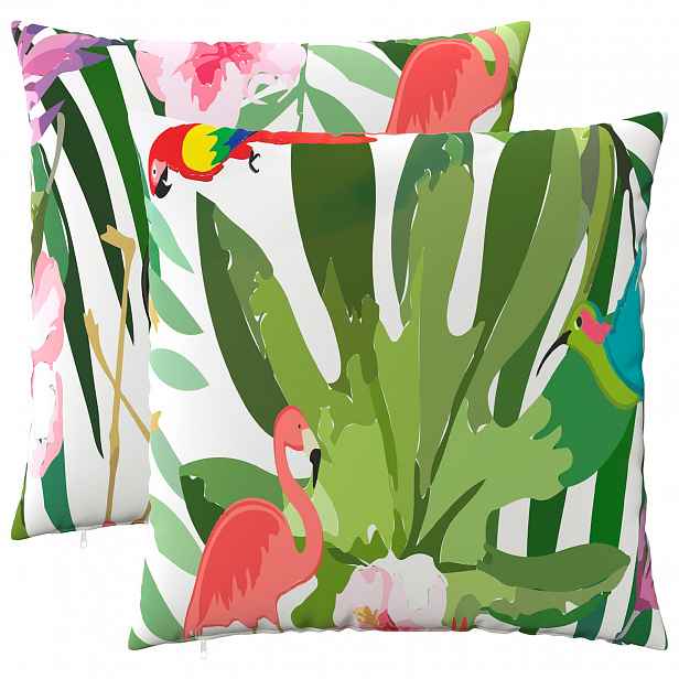 vidaXL Povlak na polštář 2 pcs HEERLEN Vícebarevný 60 x 60 cm