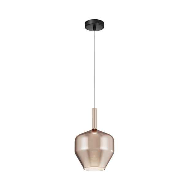 Závěsná skleněná lampa zlaté stínidlo E27 60W Maytoni Duality stropní