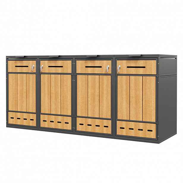 FLIEKS BOX NA ODPADKOVÉ NÁDOBY, 4dílný, 120–240 l