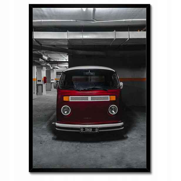 Plakáty v rámu 50x70 Vw Transporter 1968