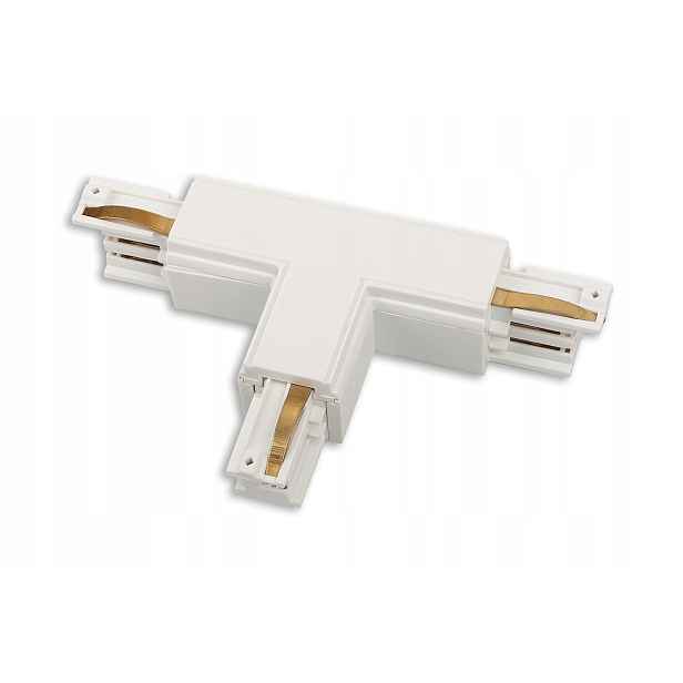 Maxlight Spojka T levá bílá 3-fázová, hliník, IP20, 220-240V