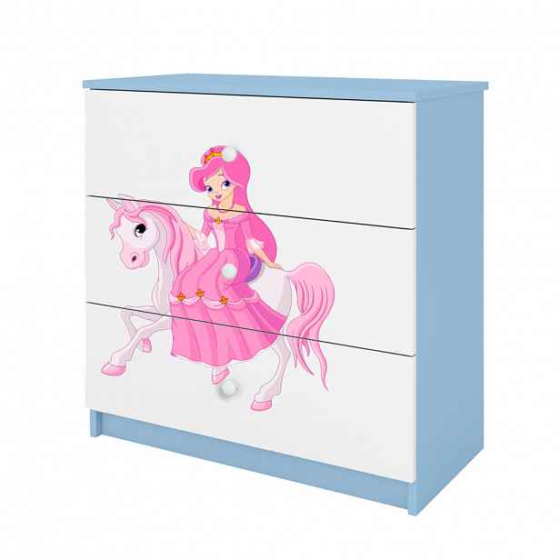 RAUMHIRSCH FURNITURE KOMODA Babydreams Princezna na koni 81/81/41