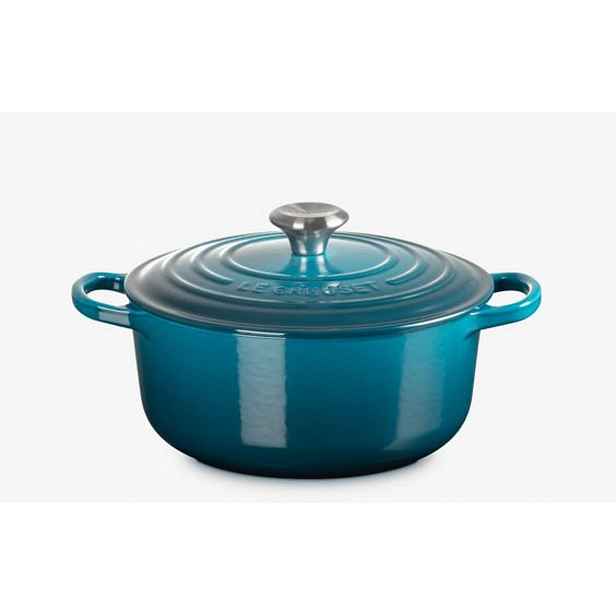 Le Creuset Signature - Pekáč kruhový s poklicí, objem 2,4 l, deep teal 21177206422430