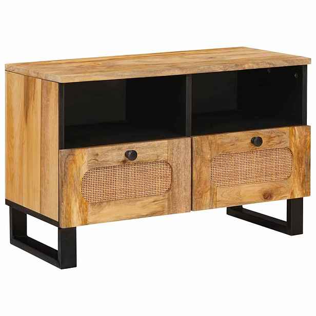 vidaXL Televizní skříň Hnědá 70 x 33 x 46 cm Masivní mangové dřevo