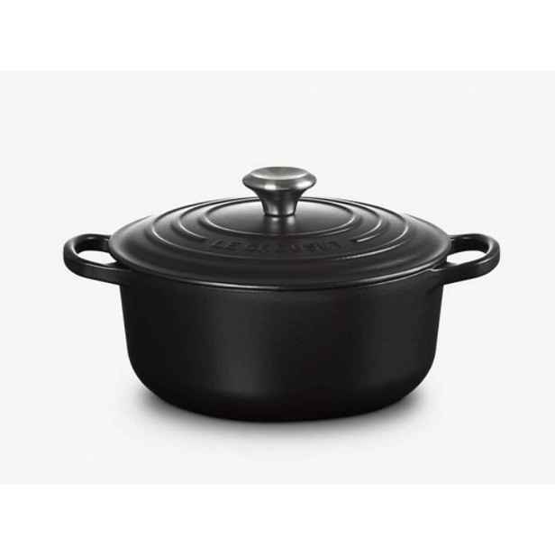 Le Creuset Signature - Pekáč kruhový s poklicí, objem 2,4 l, noir mat 21177200000430