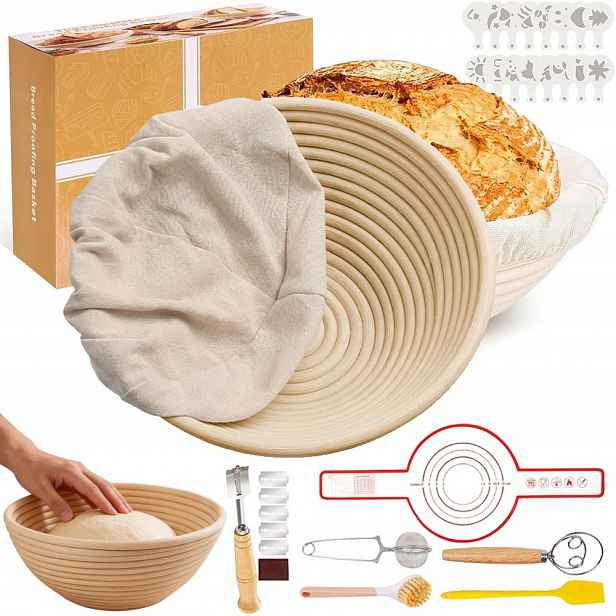 Ratanový košík Forma na kynutí chleba 23 cm Garování Dortů Na chléb