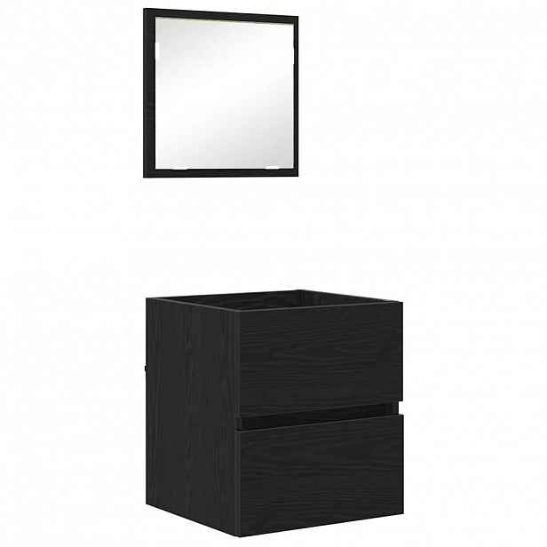 vidaXL Koupelnová skříň Černý dub 41 x 38,5 x 45 cm Kompozitní dřevo