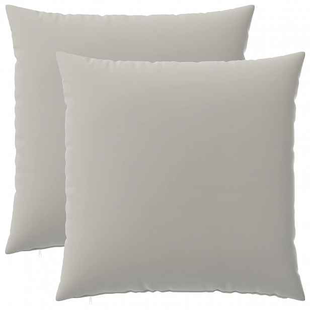vidaXL Povlak na polštář 2 pcs HEERLEN Šedá 60 x 60 cm Polyester