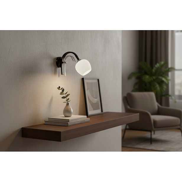 Euro-Lamp Nástěnná lampa Ika hnědá Stínidlo koňaková bílá 1X60 Výrobce