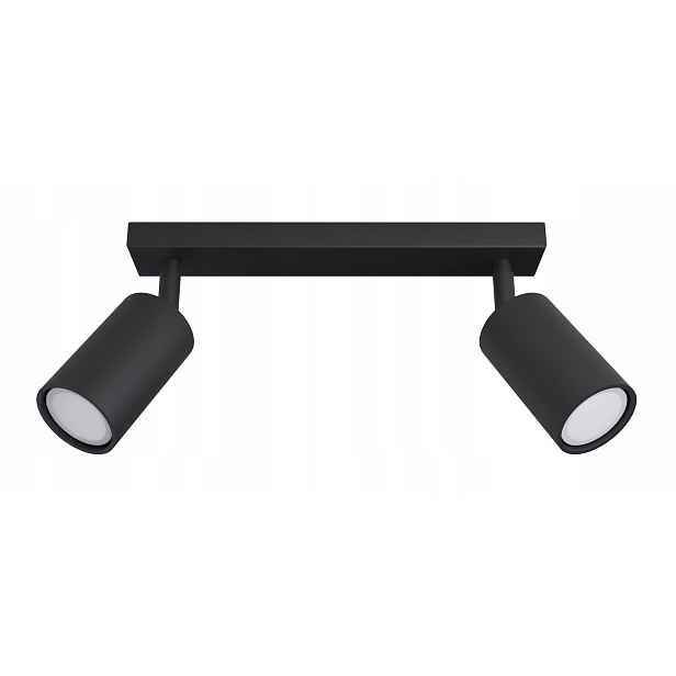 stropní svítidlo černá Led lampa Nástěnný 2x40W Rune II