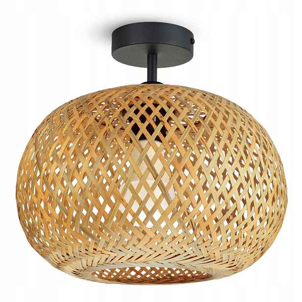 Stropní Svítidlo Stropní Svítidlo Bambusová Pletená Boho Přírodní 580-PR1 Led E27