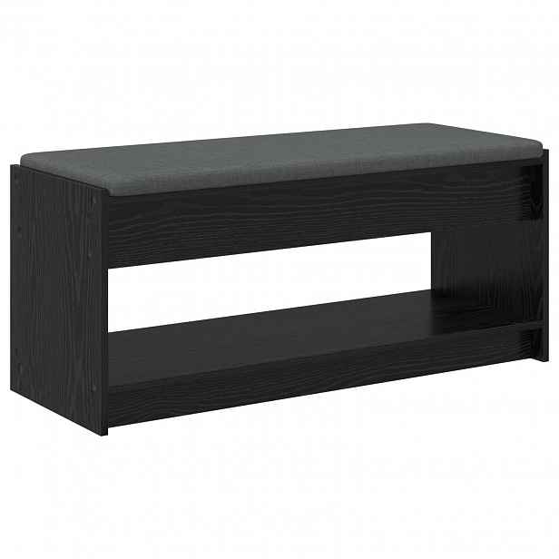 vidaXL Chodbičková lavice Černý Dub 103 x 38 x 45 cm