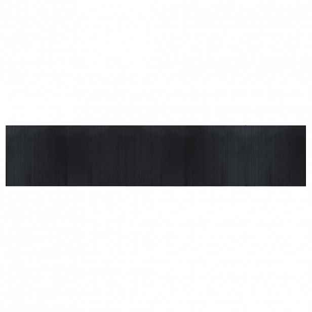 vidaXL Koberec obdélníkový černý 100 x 500 cm bambus