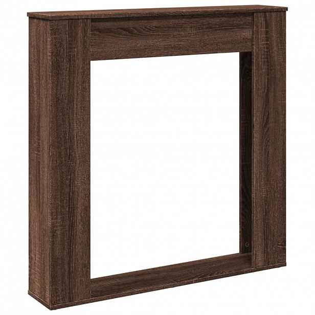 vidaXL Krbová obestavba hnědý dub 100 x 20 x 100 cm kompozitní dřevo