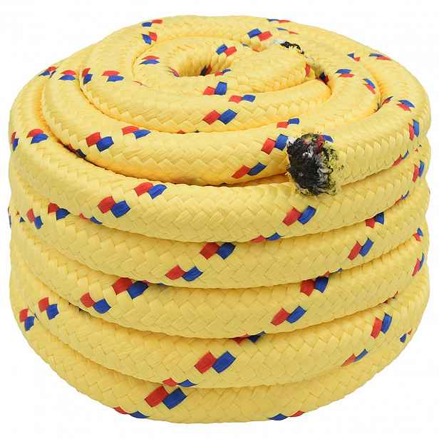 vidaXL Víceúčelové užitkové lano 40 mm 5 m Žlutá PP