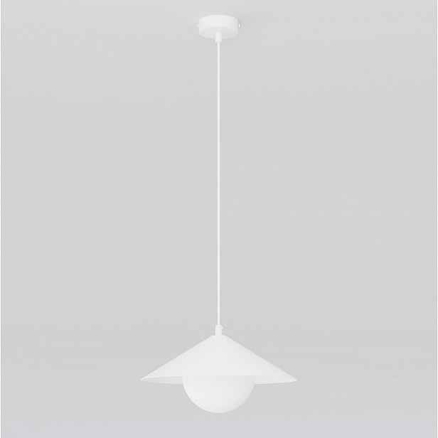 Závěsná lampa Mono 1-bodová bílá opálová Ø15 cm E14