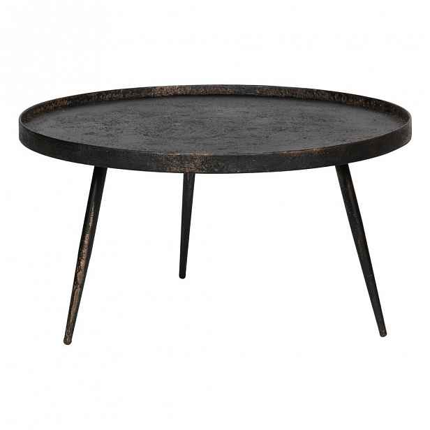 Černý odkládací stolek BePureHome Bounds, ø 76 cm
