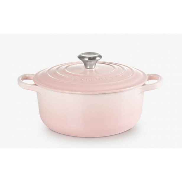 Le Creuset Signature - Pekáč kruhový s poklicí, objem 2,4 l, shell pink 21177207774430