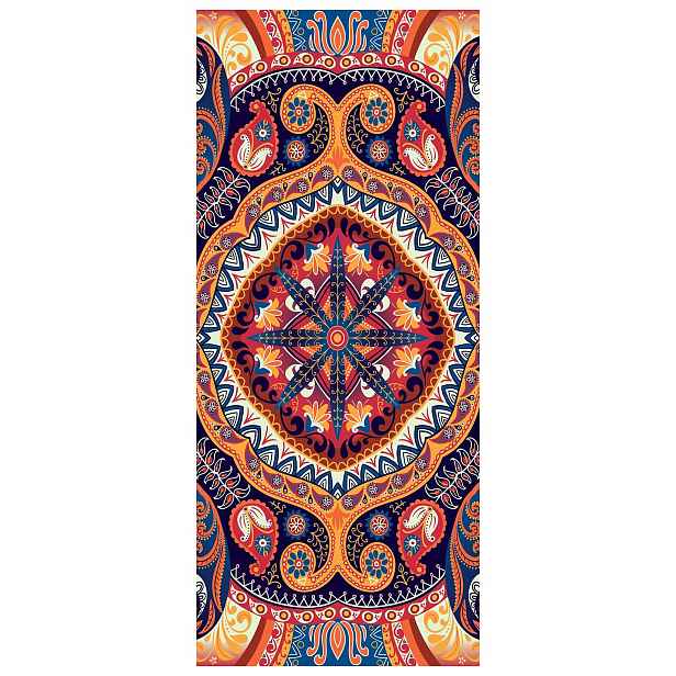 Samolepka Fototapeta Východní vzor Paisley Květiny Mandala Geometrie 91x211