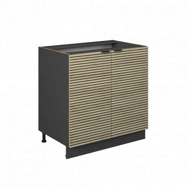Vicco SPODNÍ SKŘÍŇKA KUCHYŇSKÉ LINKY Fame-Line, Dubový panel/Antracit, 80 cm bez pracovní desky