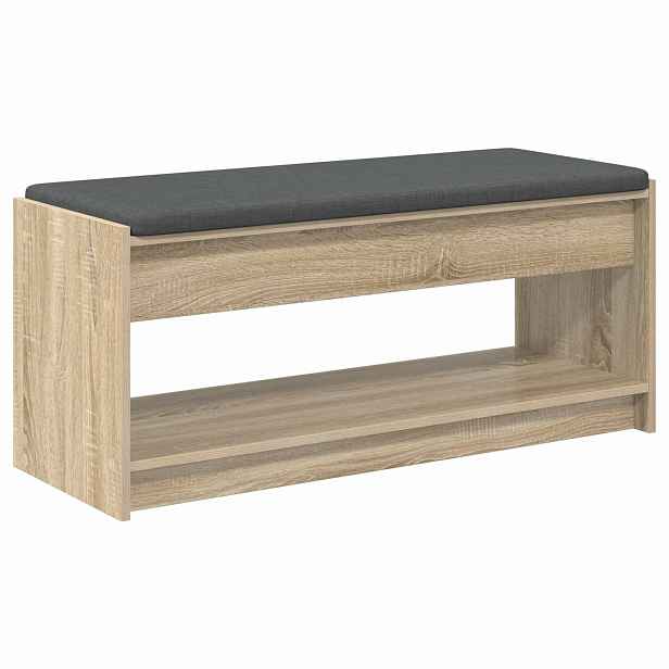 vidaXL Chodbičková lavice Sonoma dub 103 x 38 x 45 cm