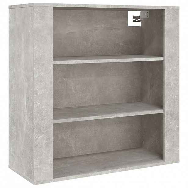 vidaXL Nástěnná skříňka betonově šedá 80 x 33 x 80 cm kompozitní dřevo
