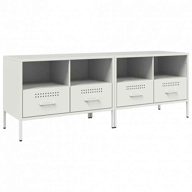 vidaXL TV skříňky 2 ks bílé 68 x 39 x 50,5 cm ocel