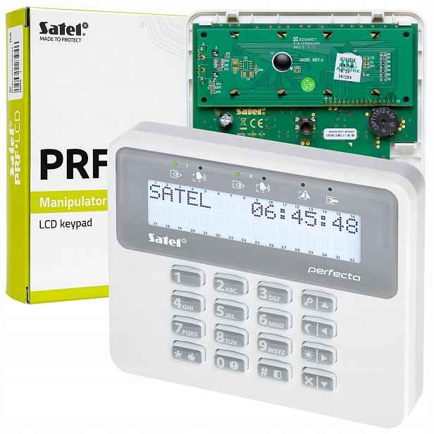 LCD manipulátor Satel Prf-lcd 12V klávesnice pro zabezpečovací ústřednu Perfecta
