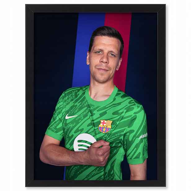 Wojciech Szczęsny Barcelona obraz v rámečku na zeď 70x50 cm