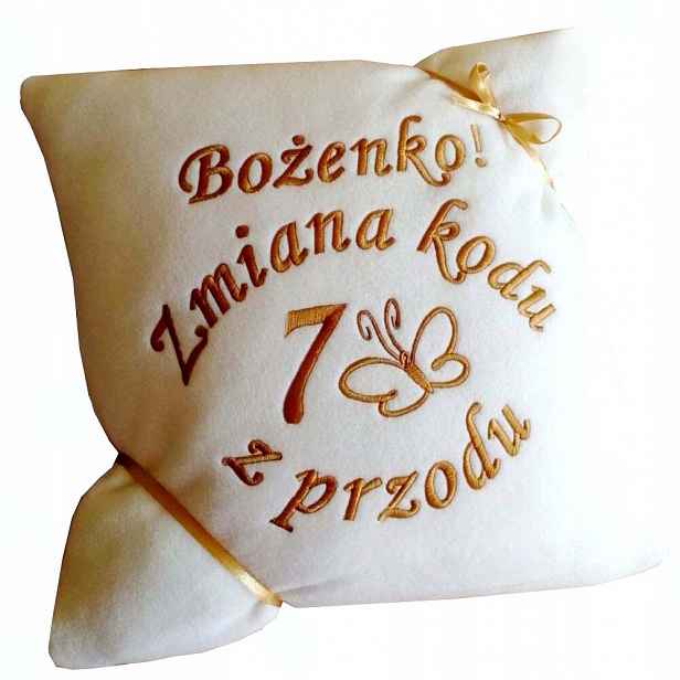 Dárek k Narozeninám 70,80,90 pro babičku dědečka, tatínka, Polštář s nápisem