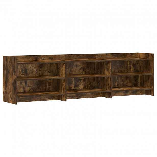 vidaXL Televizní skříň 168 x 33 x 47 cm Kouřový dub Kompozitní dřevo
