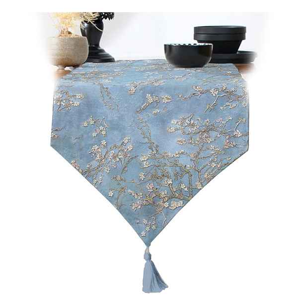 Běhoun na stůl 45x140 cm Blue Spring – Minimalist Cushion Covers