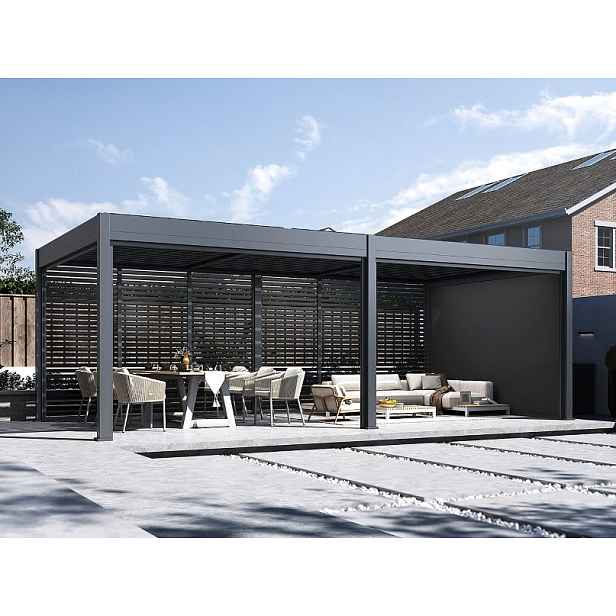 Bioklimatická pergola 7,2x3,6 m INTRO DUO Rojaplast