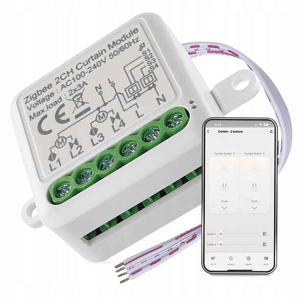 Emos GoSmart modul motorický IP-2122CZ, ZigBee, 2-kanálový, H5110