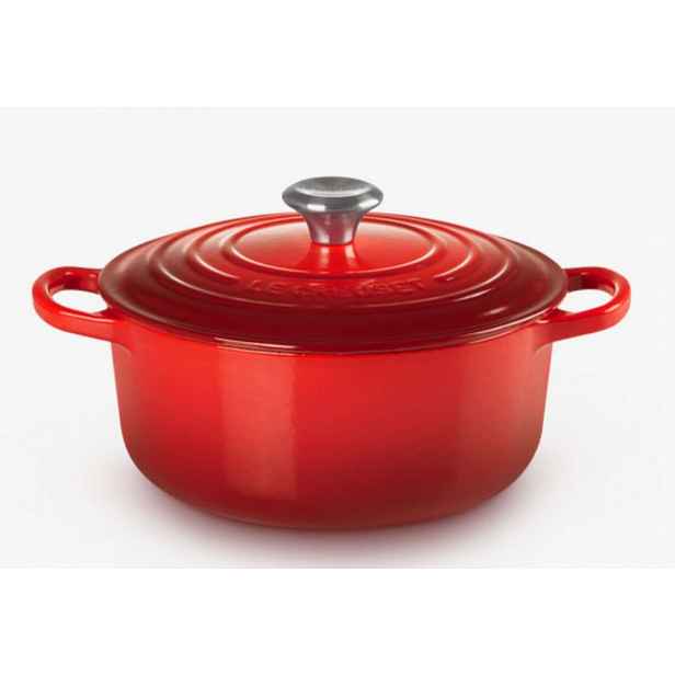 Le Creuset Signature - Pekáč kruhový s poklicí, objem 3,3 l, cerise 21177220602430
