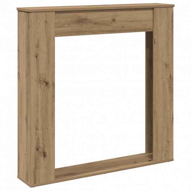 vidaXL Krbová obestavba dub artisan 100 x 20 x 100 cm kompozitní dřevo