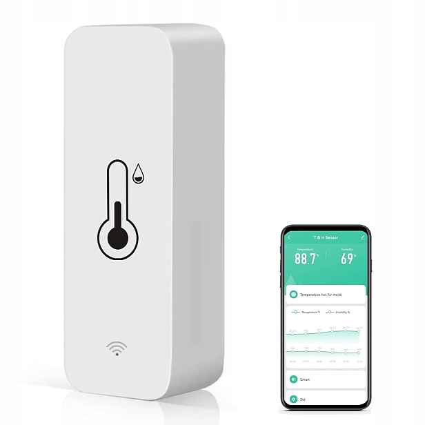 Teploměr, Vlhkoměr, Senzor Teploty A Vlhkosti, Aplikace Wifi Smart