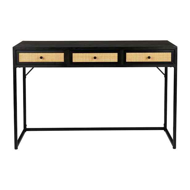 Černý konzolový stolek 40x120 cm Guuji – White Label