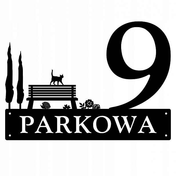 Číslo Na Dům 60cm Tabule Adresa Ocel 2MM Grafika 197