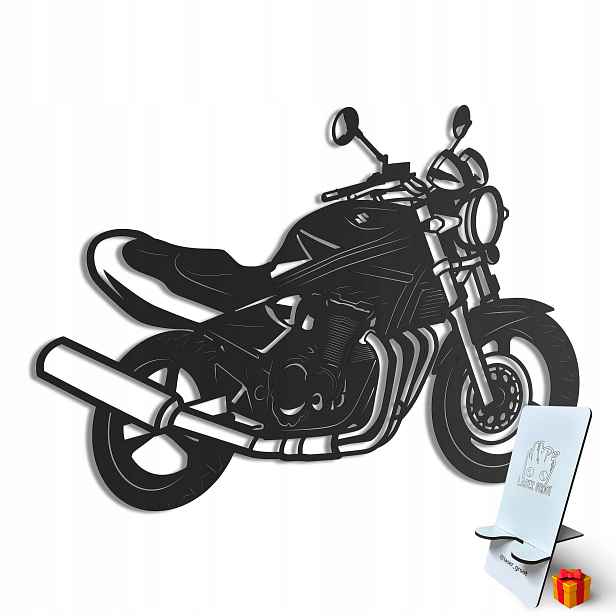 Dřevěný 3D obraz Moto Suzuki GSF600 Bandit Nástěnná Dekorace Dárek XL
