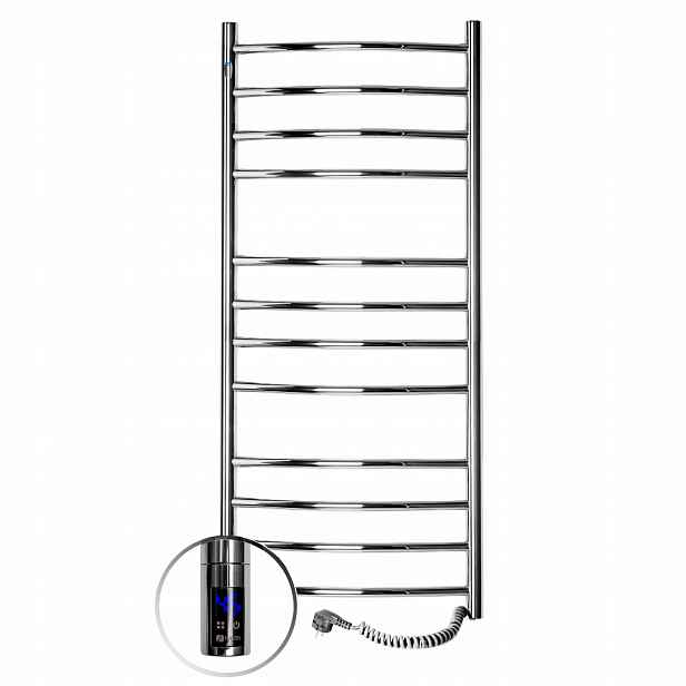 Elektrický koupelnový radiátor Nerez Camellia Sensor 480х1200 pravý