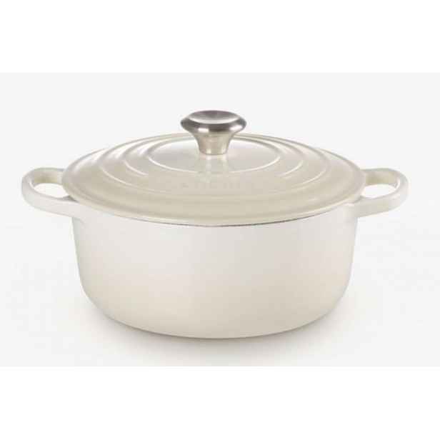 Le Creuset Signature - Pekáč kruhový s poklicí, objem 2,4 l, meringue 21177207164430
