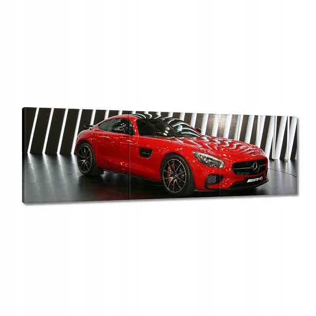 Obrazy 120x40 Červený Mercedes Amg