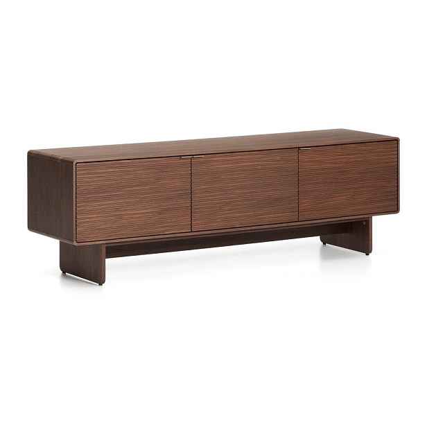 TV stolek v dekoru ořechu v tmavě přírodní barvě 150x46x40 cm Norlen – Kave Home