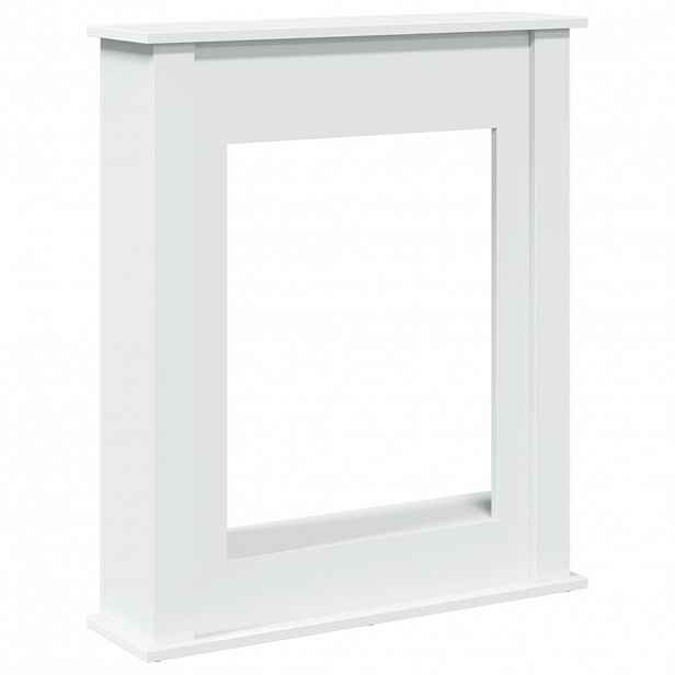 vidaXL Krbová obestavba bílá 75 x 20 x 87,5 cm kompozitní dřevo