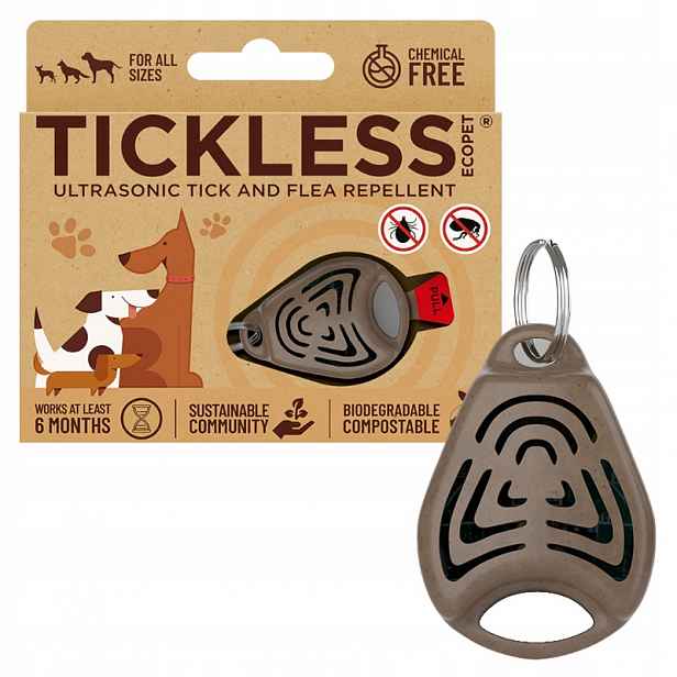 Tickless EcoPet Zařízení na ochranu proti klíšťatům pro psy Bronz