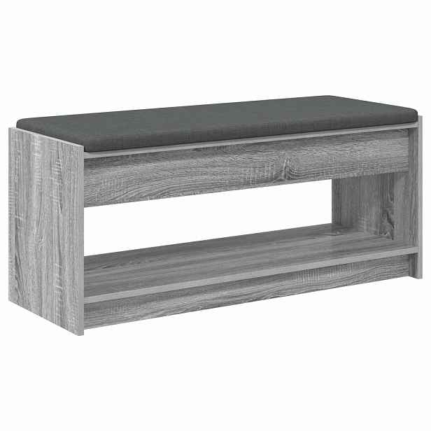 vidaXL Chodbičková lavice Šedá Sonoma 103 x 38 x 45 cm